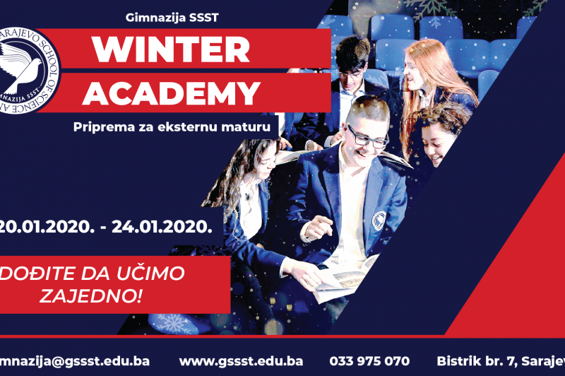 Gimnazija SSST Winter Academy 2020: Prijave u toku